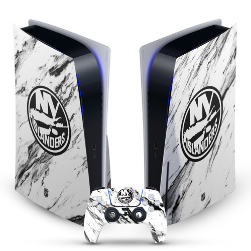 NHL New York Islanders Marble Vinyl Sticker Skin Decal Cover for Sony PS5 Disc Edition Bundle