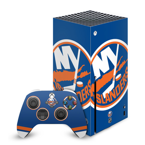 NHL New York Islanders Oversized Vinyl Sticker Skin Decal Cover for Microsoft Series X Console & Controller