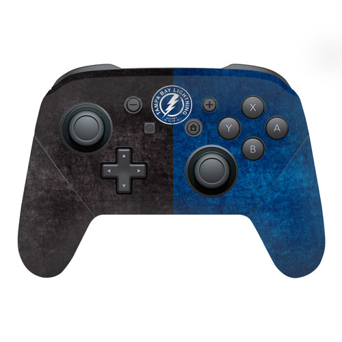 NHL Tampa Bay Lightning Half Distressed Vinyl Sticker Skin Decal Cover for Nintendo Switch Pro Controller
