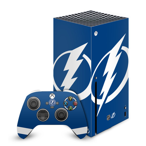 NHL Tampa Bay Lightning Oversized Vinyl Sticker Skin Decal Cover for Microsoft Series X Console & Controller