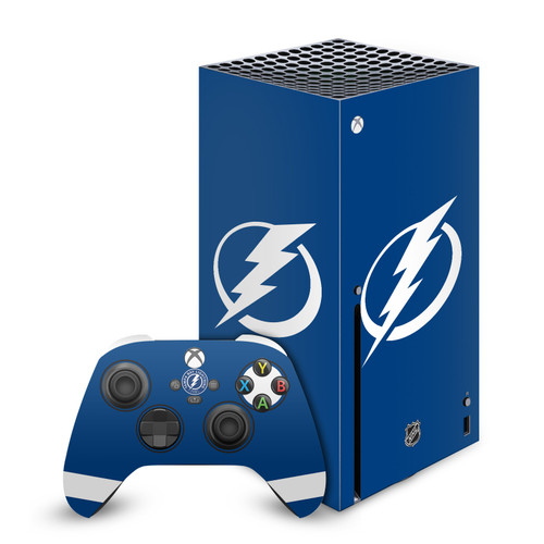 NHL Tampa Bay Lightning Plain Vinyl Sticker Skin Decal Cover for Microsoft Series X Console & Controller