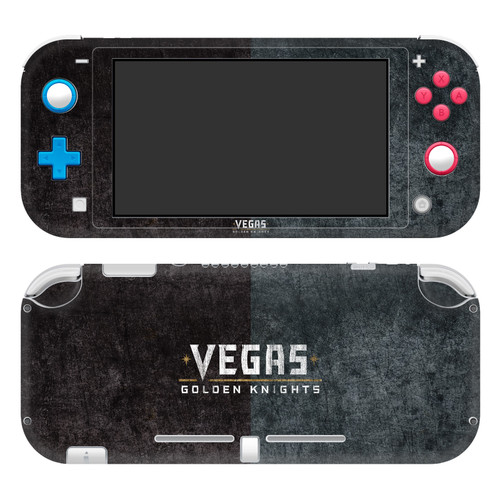 NHL Vegas Golden Knights Half Distressed Vinyl Sticker Skin Decal Cover for Nintendo Switch Lite