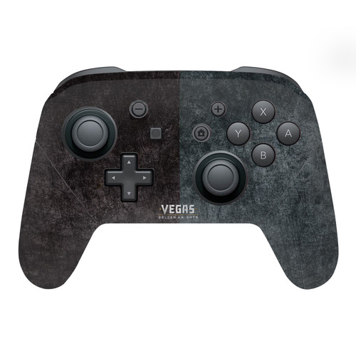 NHL Vegas Golden Knights Half Distressed Vinyl Sticker Skin Decal Cover for Nintendo Switch Pro Controller