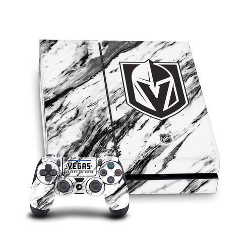 NHL Vegas Golden Knights Marble Vinyl Sticker Skin Decal Cover for Sony PS4 Console & Controller