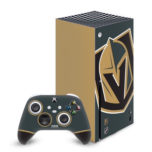 NHL Vegas Golden Knights Oversized Vinyl Sticker Skin Decal Cover for Microsoft Series X Console & Controller