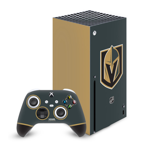 NHL Vegas Golden Knights Plain Vinyl Sticker Skin Decal Cover for Microsoft Series X Console & Controller