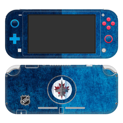 NHL Winnipeg Jets Half Distressed Vinyl Sticker Skin Decal Cover for Nintendo Switch Lite