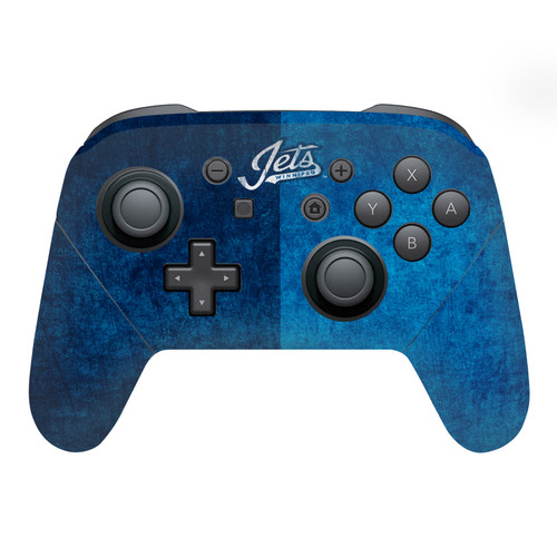 NHL Winnipeg Jets Half Distressed Vinyl Sticker Skin Decal Cover for Nintendo Switch Pro Controller