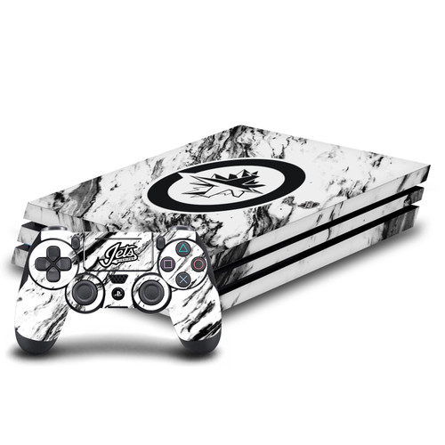 NHL Winnipeg Jets Marble Vinyl Sticker Skin Decal Cover for Sony PS4 Pro Bundle