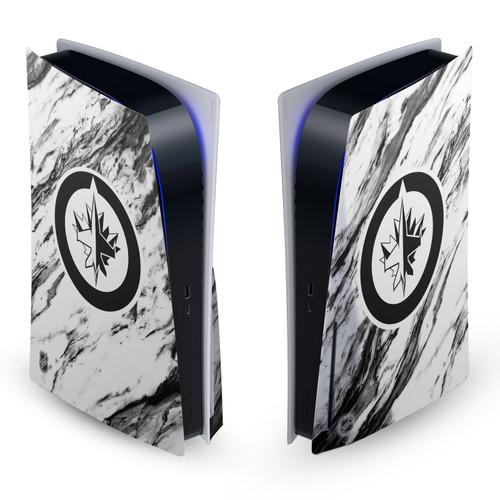 NHL Winnipeg Jets Marble Vinyl Sticker Skin Decal Cover for Sony PS5 Disc Edition Console