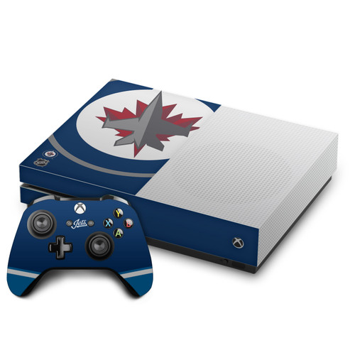 NHL Winnipeg Jets Oversized Vinyl Sticker Skin Decal Cover for Microsoft One S Console & Controller