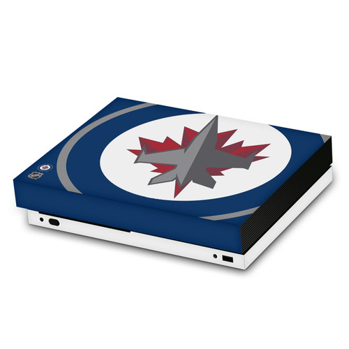 NHL Winnipeg Jets Oversized Vinyl Sticker Skin Decal Cover for Microsoft Xbox One X Console