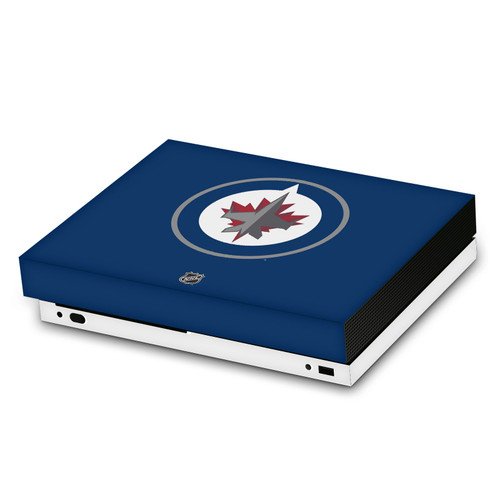 NHL Winnipeg Jets Plain Vinyl Sticker Skin Decal Cover for Microsoft Xbox One X Console