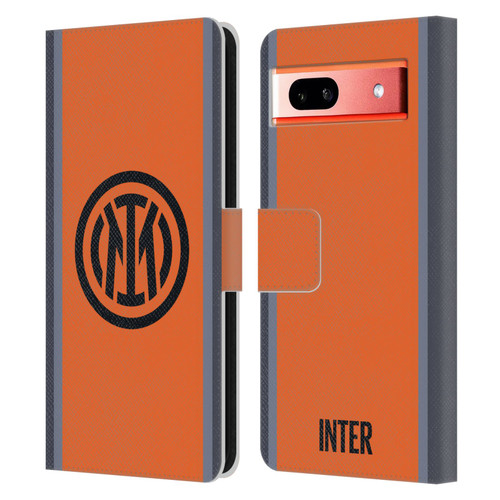 Fc Internazionale Milano 2023/24 Crest Kit Third Leather Book Wallet Case Cover For Google Pixel 7a