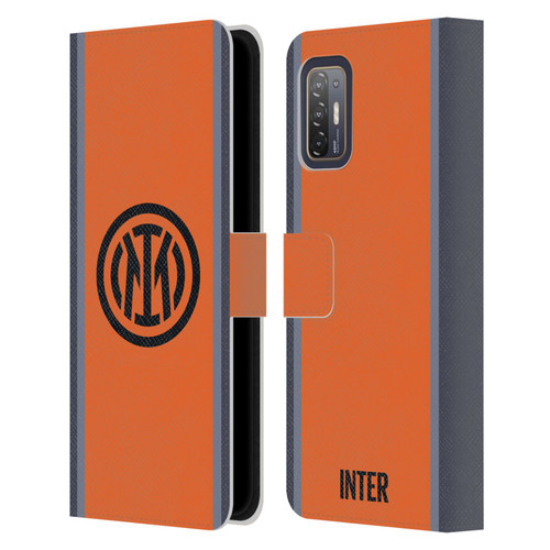 Fc Internazionale Milano 2023/24 Crest Kit Third Leather Book Wallet Case Cover For HTC Desire 21 Pro 5G