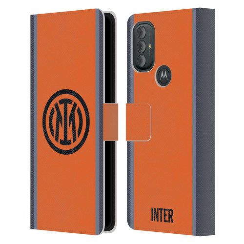 Fc Internazionale Milano 2023/24 Crest Kit Third Leather Book Wallet Case Cover For Motorola Moto G10 / Moto G20 / Moto G30