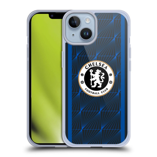 Chelsea Football Club 2023/24 Kit Away Soft Gel Case for Apple iPhone 14