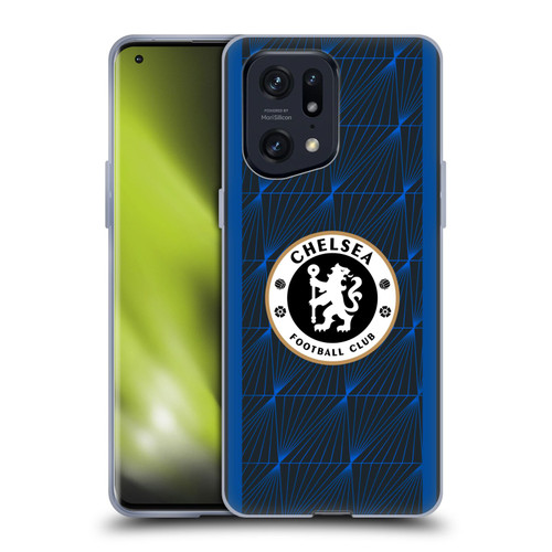 Chelsea Football Club 2023/24 Kit Away Soft Gel Case for OPPO Find X5 Pro