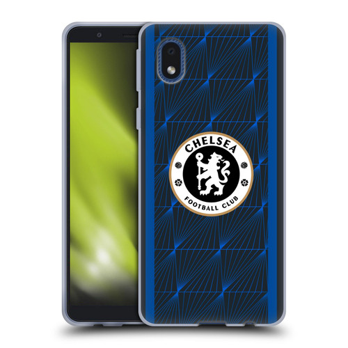 Chelsea Football Club 2023/24 Kit Away Soft Gel Case for Samsung Galaxy A01 Core (2020)