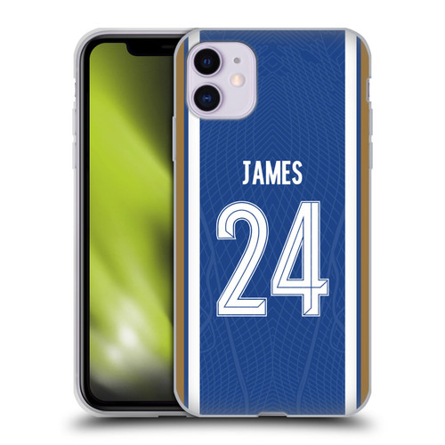 Chelsea Football Club 2023/24 Players Home Kit Reece James Soft Gel Case for Apple iPhone 11