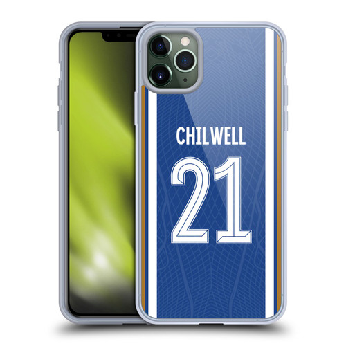 Chelsea Football Club 2023/24 Players Home Kit Ben Chilwell Soft Gel Case for Apple iPhone 11 Pro Max