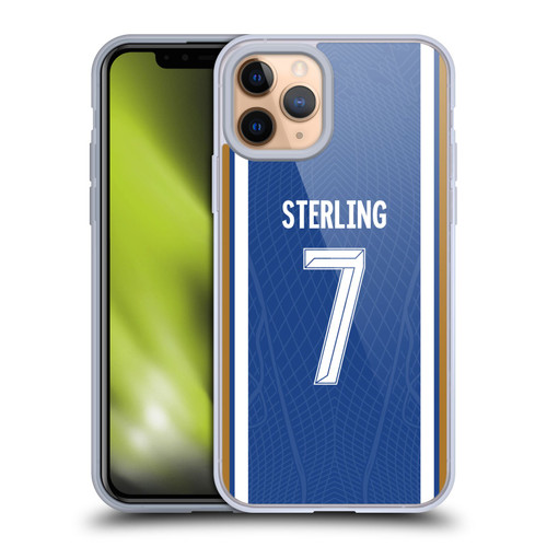 Chelsea Football Club 2023/24 Players Home Kit Raheem Sterling Soft Gel Case for Apple iPhone 11 Pro