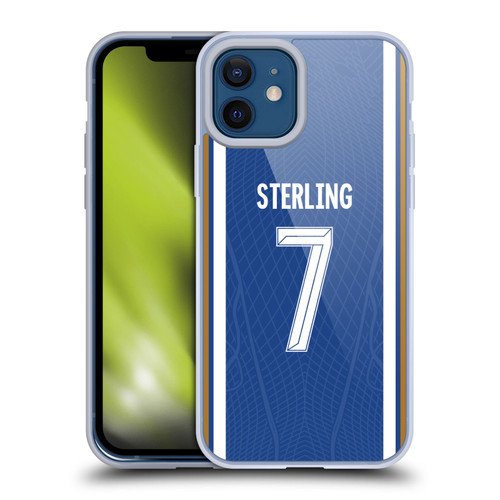 Chelsea Football Club 2023/24 Players Home Kit Raheem Sterling Soft Gel Case for Apple iPhone 12 / iPhone 12 Pro