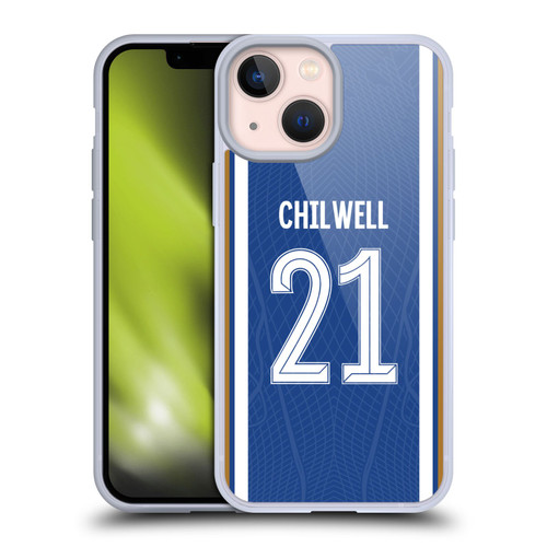 Chelsea Football Club 2023/24 Players Home Kit Ben Chilwell Soft Gel Case for Apple iPhone 13 Mini