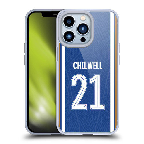 Chelsea Football Club 2023/24 Players Home Kit Ben Chilwell Soft Gel Case for Apple iPhone 13 Pro