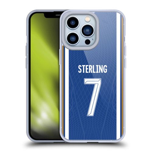 Chelsea Football Club 2023/24 Players Home Kit Raheem Sterling Soft Gel Case for Apple iPhone 13 Pro
