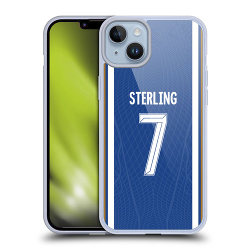 Chelsea Football Club 2023/24 Players Home Kit Raheem Sterling Soft Gel Case for Apple iPhone 14 Plus