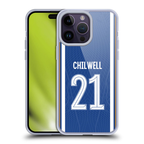 Chelsea Football Club 2023/24 Players Home Kit Ben Chilwell Soft Gel Case for Apple iPhone 14 Pro Max