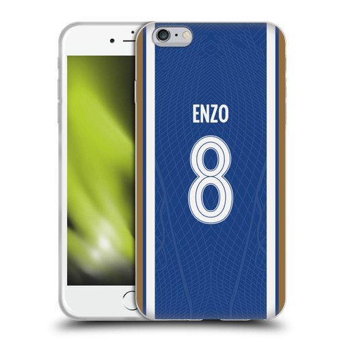 Chelsea Football Club 2023/24 Players Home Kit Enzo Fernández Soft Gel Case for Apple iPhone 6 Plus / iPhone 6s Plus