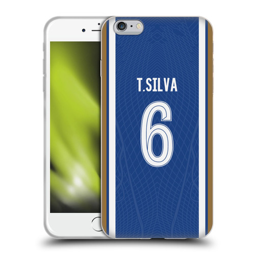 Chelsea Football Club 2023/24 Players Home Kit Thiago Silva Soft Gel Case for Apple iPhone 6 Plus / iPhone 6s Plus