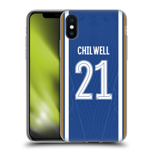 Chelsea Football Club 2023/24 Players Home Kit Ben Chilwell Soft Gel Case for Apple iPhone X / iPhone XS