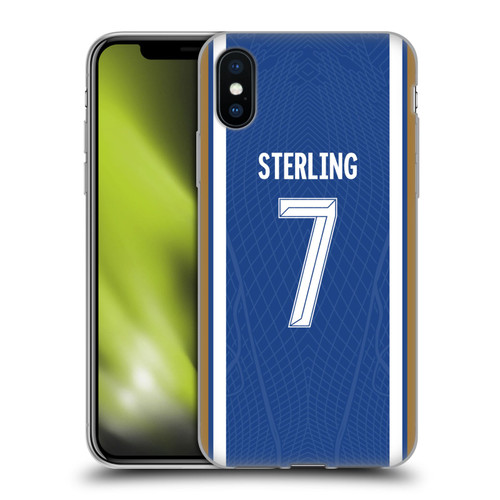 Chelsea Football Club 2023/24 Players Home Kit Raheem Sterling Soft Gel Case for Apple iPhone X / iPhone XS