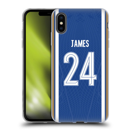 Chelsea Football Club 2023/24 Players Home Kit Reece James Soft Gel Case for Apple iPhone XS Max