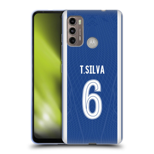 Chelsea Football Club 2023/24 Players Home Kit Thiago Silva Soft Gel Case for Motorola Moto G60 / Moto G40 Fusion