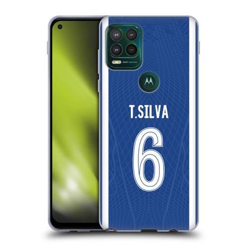 Chelsea Football Club 2023/24 Players Home Kit Thiago Silva Soft Gel Case for Motorola Moto G Stylus 5G 2021