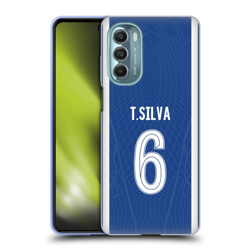Chelsea Football Club 2023/24 Players Home Kit Thiago Silva Soft Gel Case for Motorola Moto G Stylus 5G (2022)