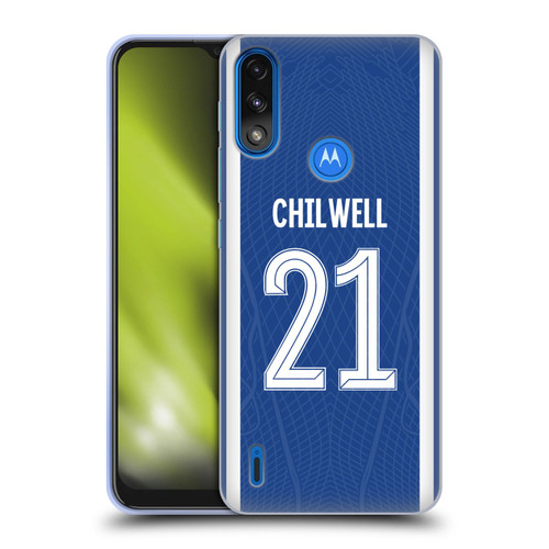 Chelsea Football Club 2023/24 Players Home Kit Ben Chilwell Soft Gel Case for Motorola Moto E7 Power / Moto E7i Power