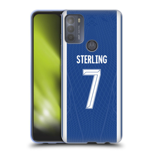 Chelsea Football Club 2023/24 Players Home Kit Raheem Sterling Soft Gel Case for Motorola Moto G50