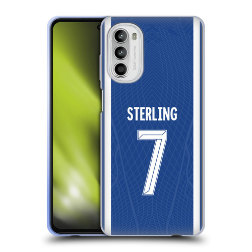 Chelsea Football Club 2023/24 Players Home Kit Raheem Sterling Soft Gel Case for Motorola Moto G52