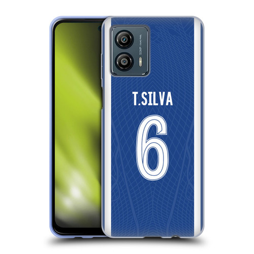 Chelsea Football Club 2023/24 Players Home Kit Thiago Silva Soft Gel Case for Motorola Moto G53 5G