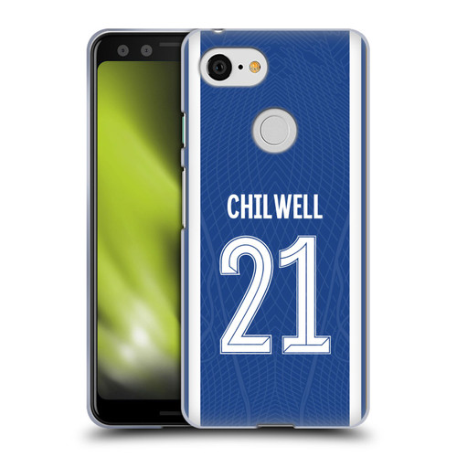 Chelsea Football Club 2023/24 Players Home Kit Ben Chilwell Soft Gel Case for Google Pixel 3