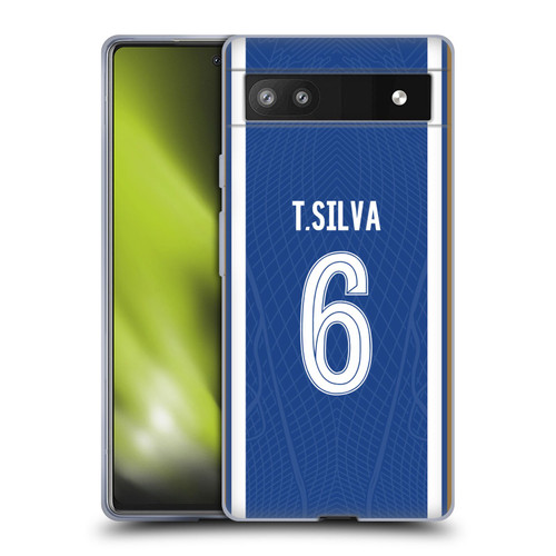 Chelsea Football Club 2023/24 Players Home Kit Thiago Silva Soft Gel Case for Google Pixel 6a