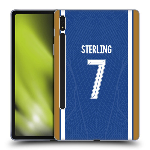 Chelsea Football Club 2023/24 Players Home Kit Raheem Sterling Soft Gel Case for Samsung Galaxy Tab S8