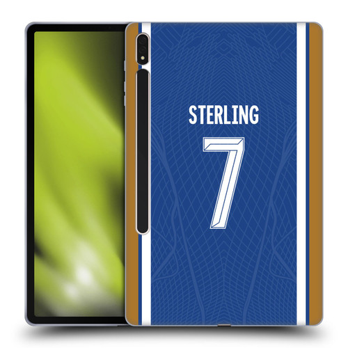 Chelsea Football Club 2023/24 Players Home Kit Raheem Sterling Soft Gel Case for Samsung Galaxy Tab S8 Plus