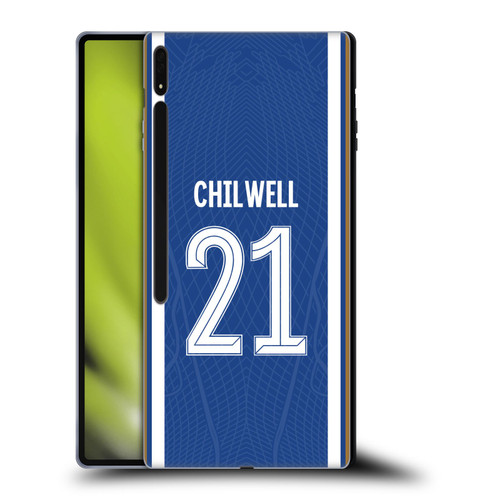 Chelsea Football Club 2023/24 Players Home Kit Ben Chilwell Soft Gel Case for Samsung Galaxy Tab S8 Ultra