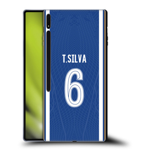 Chelsea Football Club 2023/24 Players Home Kit Thiago Silva Soft Gel Case for Samsung Galaxy Tab S8 Ultra